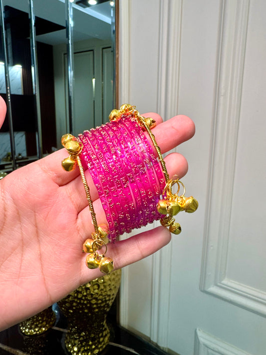 Any colour Raindrop Bangles with 2 ghungroo
